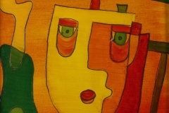 Gesichter irgendwie (20 x 20 cm) 40 €