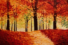 Herbstspaziergang ( 50 x 70 cm) 400 €