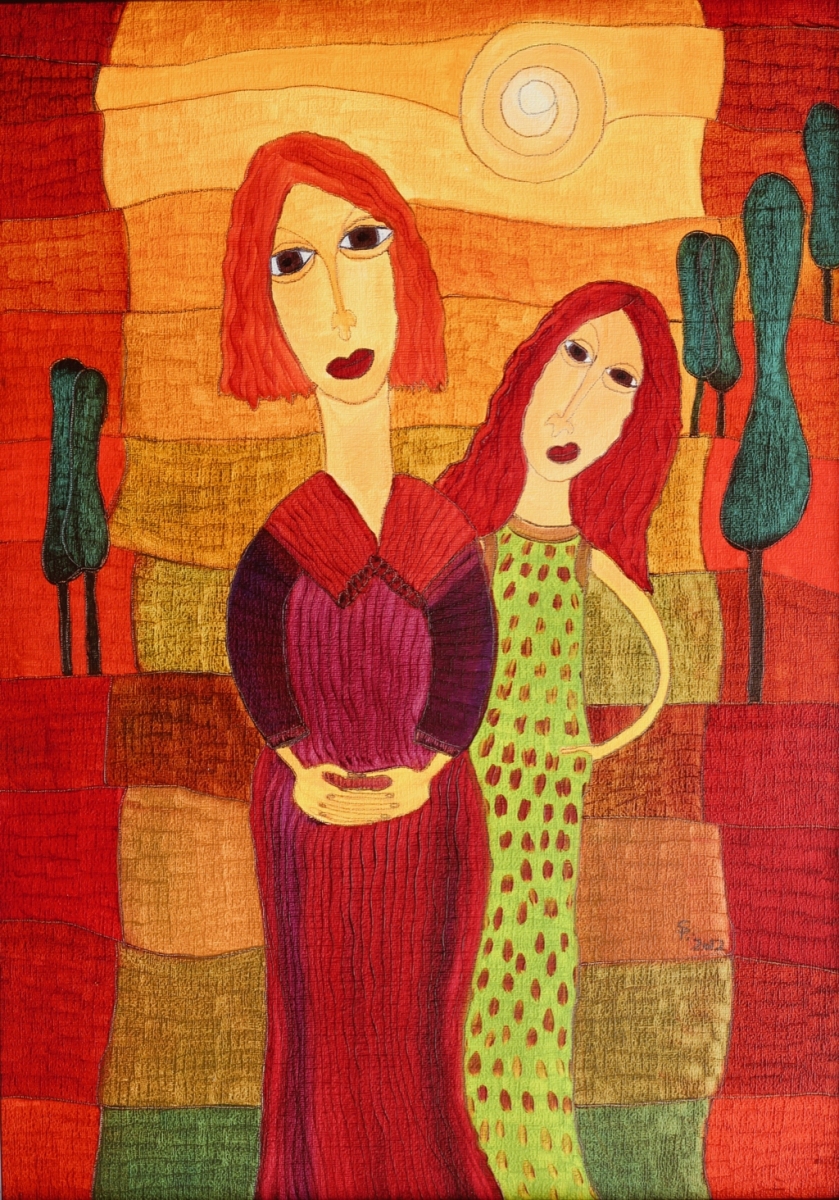 Zwei Frauen ( 50 x 70 cm) 400 €