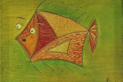 Ein überraschter Fisch (20x30 cm) 85 €